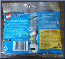 Police Helicopter from City - Polybags manufactured by Lego [Back]