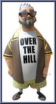 Older Yet No Wiser Kev (Over the Hill Shirt)  Action Figure