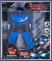 Robot Warrior (Blue) from Converts Robot Warriors - Basic Series manufactured by Unknown [Front]