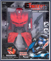 Robot Warrior (Red) from Converts Robot Warriors - Basic Series manufactured by Unknown [Front]