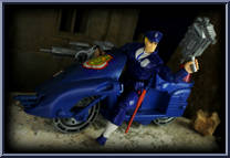 Cops Cycle (Blue Streak) from C.O.P.S. N Crooks - Vehicles manufactured by Hasbro [Loose]