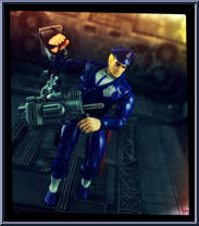 Longarm from C.O.P.S. N Crooks - Series 1 - C.O.P.S. manufactured by Hasbro [Loose]