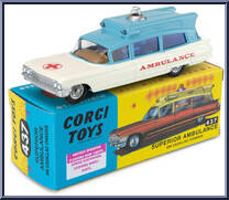 Superior Ambulance on Cadillac Chasis from Corgi Models Club - Basic Series manufactured by Corgi [Front]
