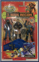 3-Man Recon (Flying Force) (Mach Storm Glider) from Corps! - Basic Series manufactured by Lanard Toys [Front]