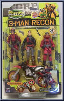 3-Man Recon (Marauders) from Corps! - Basic Series manufactured by Lanard Toys [Front]