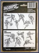 Red Renegade #2 from Corps! - Blade Warriors manufactured by Lanard Toys [Back]