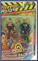 Puma vs. Diesel from Corps! - Faction Face-Off! manufactured by Lanard Toys [Front]
