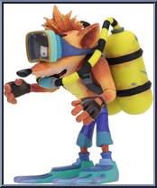 Crash Bandicoot (Scuba Gear) from Crash Bandicoot - Basic Series manufactured by Neca [Loose]