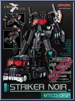 Striker Noir from Cross Dimension - Basic Series manufactured by Maketoys [Front]