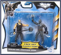 Bane (Swing-Shot) / Batman (Stealth Vision) from Dark Knight Rises - 2-Packs manufactured by Mattel [Front]