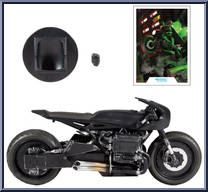 Batcycle from DC Multiverse - Batman Movie manufactured by McFarlane [Loose]