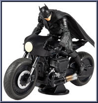 Batcycle from DC Multiverse - Batman Movie manufactured by McFarlane [Loose]