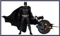 Batman & Batpod (Gold Label) from DC Multiverse - Dark Knight Rises manufactured by McFarlane [Loose]