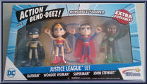Justice League Set from DC - Action Bend-Deez manufactured by NJ Croce [Front]