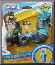 Aquaman & Seahorse (Gray) from DC Super Friends - Imaginext manufactured by Fisher-Price [Front]