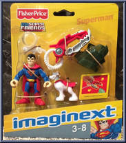 Superman (with Krypto) from DC Super Friends - Imaginext manufactured by Fisher-Price [Front]