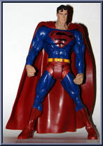 Superman (Black Logo) from DC Super Heroes - Series 4 manufactured by Mattel [Loose]