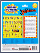 Superman Gold from DC Universe - Super Powers Collection manufactured by Mattel [Back]