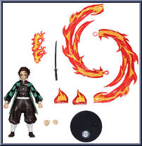 Tanjiro Kamado in Daki Battle (Season 2) from Demon Slayer - 7" Scale manufactured by McFarlane [Loose]