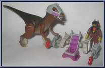Deinonychus (with Antor) from Dino-Riders - Dinosaurs manufactured by Tyco [Loose]