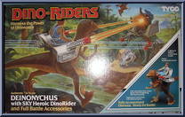 Deinonychus (with Sky) from Dino-Riders - Dinosaurs manufactured by Tyco [Front]