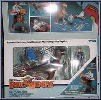 Deinonychus (with Sky) from Dino-Riders - Dinosaurs manufactured by Tyco [Front]
