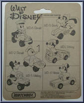 Goofy (Blue Car) from Disney - Die-Cast manufactured by Matchbox [Back]