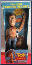 Talking Woody (Pull String) from Disney Pixar - Basic Series manufactured by Thinkway Toys [Front]