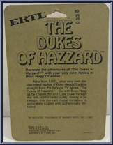 Boss Hogg's Cadillac from Dukes of Hazzard - Diecast manufactured by ERTL [Back]