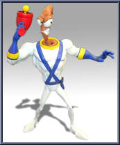 Earthworm Jim from Earthworm Jim - Basic Series manufactured by Mezco [Loose]