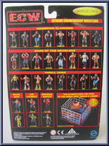 Raven from ECW - Series 4 - Champion Clashers manufactured by Original San Francisco Toymakers [Back]