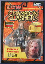 Raven from ECW - Series 4 - Champion Clashers manufactured by Original San Francisco Toymakers [Front]