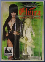 Elvira (with Chainsaw) (Glow in the Dark) from Elvira Mistress of the Dark - Basic Series manufactured by Figures Toy Company [Front]