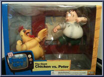 Giant Chicken vs Peter from Family Guy - Sets manufactured by Mezco [Front]