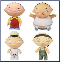Stewie Griffin Boxed Set from Family Guy - Sets manufactured by Mezco [Loose]