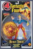 Human Torch (Johnny Storm) from Fantastic Four - Series 4 manufactured by Toy Biz [Front]