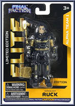 Ruck (Sergeant) from Final Faction - Alpha Team 1 - Gold Elite manufactured by Greenbrier [Front]
