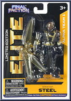 Steel (Sergeant) from Final Faction - Alpha Team 1 - Gold Elite manufactured by Greenbrier [Front]