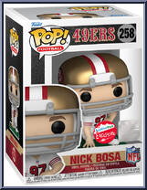 Nick Bosa (White & Red Uniform) (49ers) from Football - Pop! Vinyl Figures manufactured by Funko [Front]