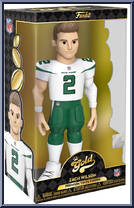 Zach Wilson (Jets) (White Jersey) from Football - Vinyl Gold - 12" Scale manufactured by Funko [Front]
