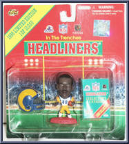 Isaac Bruce from Football Headliners - In the Trenches manufactured by Corinthian [Front]
