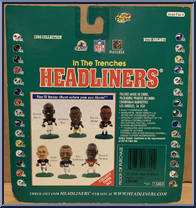Karim Abdul-Jabbar from Football Headliners - In the Trenches manufactured by Corinthian [Back]