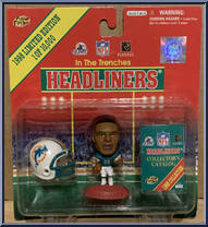 Karim Abdul-Jabbar from Football Headliners - In the Trenches manufactured by Corinthian [Front]