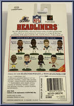 Kevin Greene from Football Headliners - 1996 Season manufactured by Corinthian [Back]