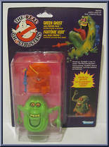 Slimer with Proton Pack from Ghostbusters - The Real - Super Fright Features manufactured by Kenner [Front]