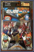 Captain Ace / Wild Weasel from G.I. Joe - 25th Anniversary - Comic 2-Packs - Wave  3 manufactured by Hasbro [Front]