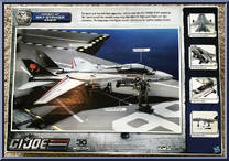 Combat Jet Sky Striker XP-21F (with Captain Ace) from G.I. Joe - 30th Anniversary - Vehicles manufactured by Hasbro [Back]