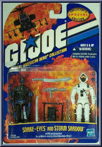 Snake Eyes / Storm Shadow from G.I. Joe - A Real American Hero - Series 1 manufactured by Hasbro [Front]