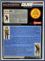 Duke from G.I. Joe - Hall of Fame - Exclusives manufactured by Hasbro [Back]