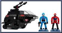Skystriker XP-14F vs. Cobra H.I.S.S. from G.I. Joe - Basic Series manufactured by Mega Bloks [Loose]